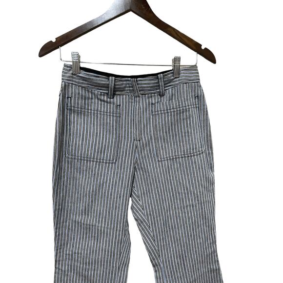 Derek Lam 10 Crosby Striped Flared Pants Size 4 - Picture 4 of 11